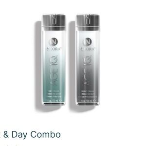 Neora Age IQ Night & Day Cream Set - Silver and White